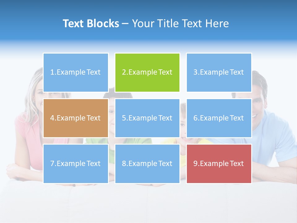 Happiness Sofa Infant PowerPoint Template