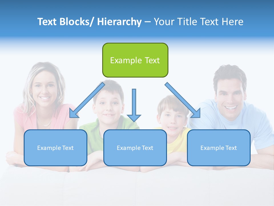 Happiness Sofa Infant PowerPoint Template