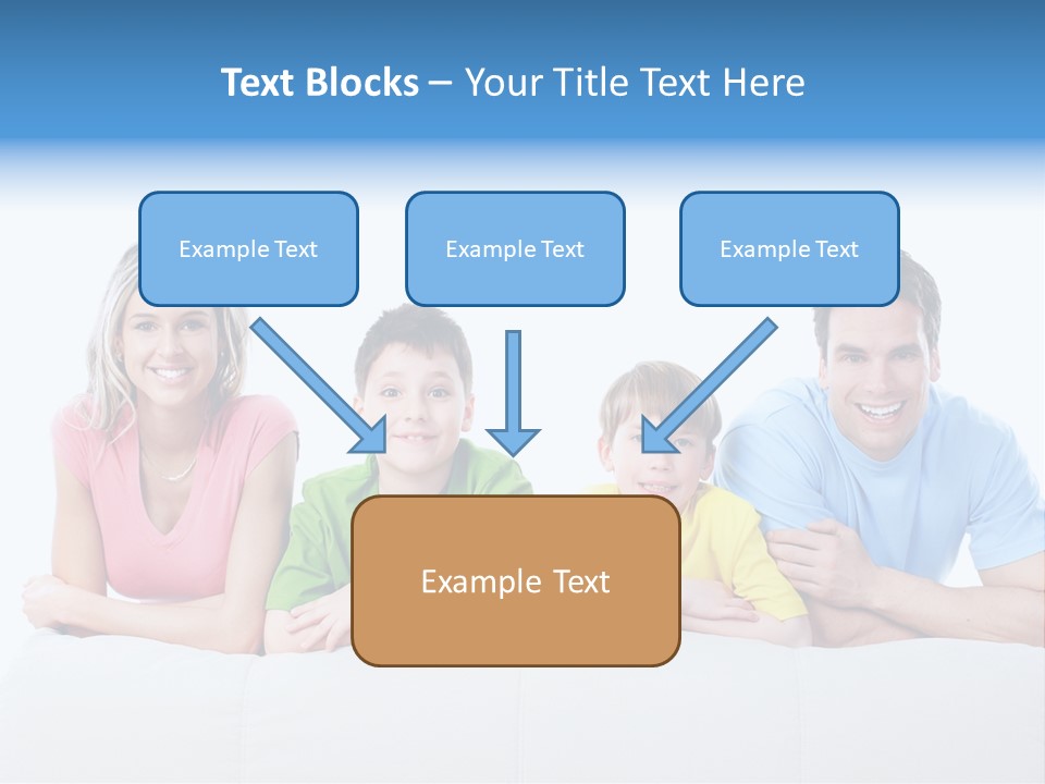 Happiness Sofa Infant PowerPoint Template