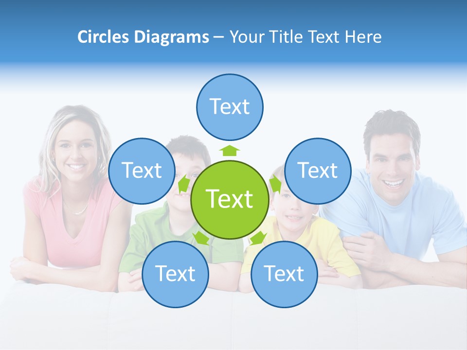 Happiness Sofa Infant PowerPoint Template