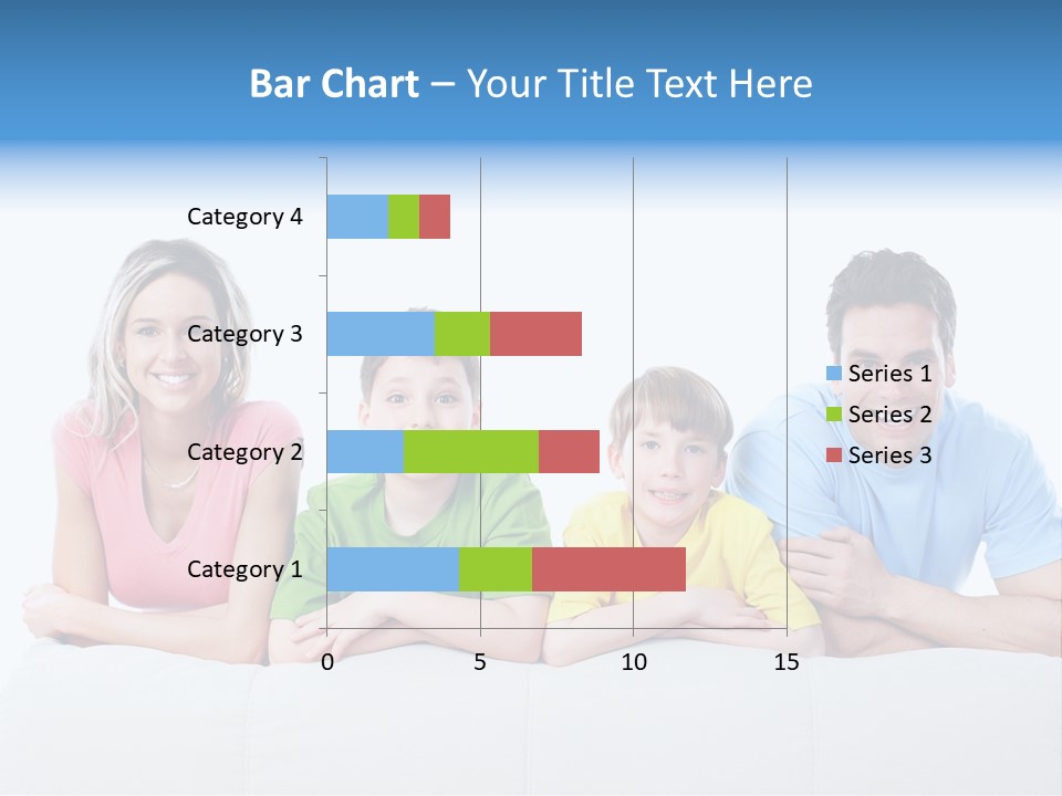Happiness Sofa Infant PowerPoint Template