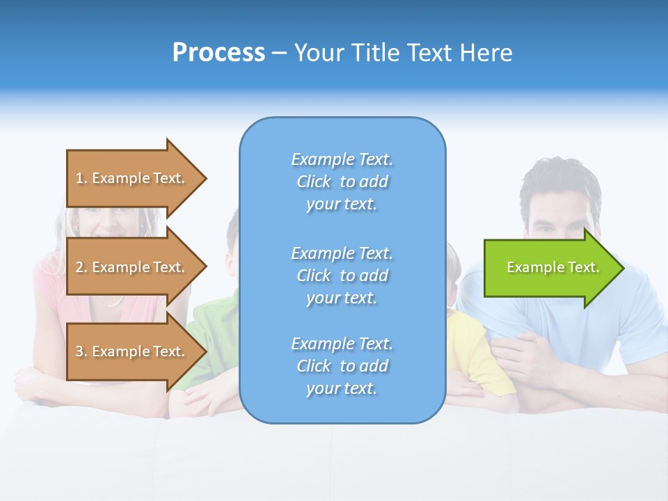 Happiness Sofa Infant PowerPoint Template