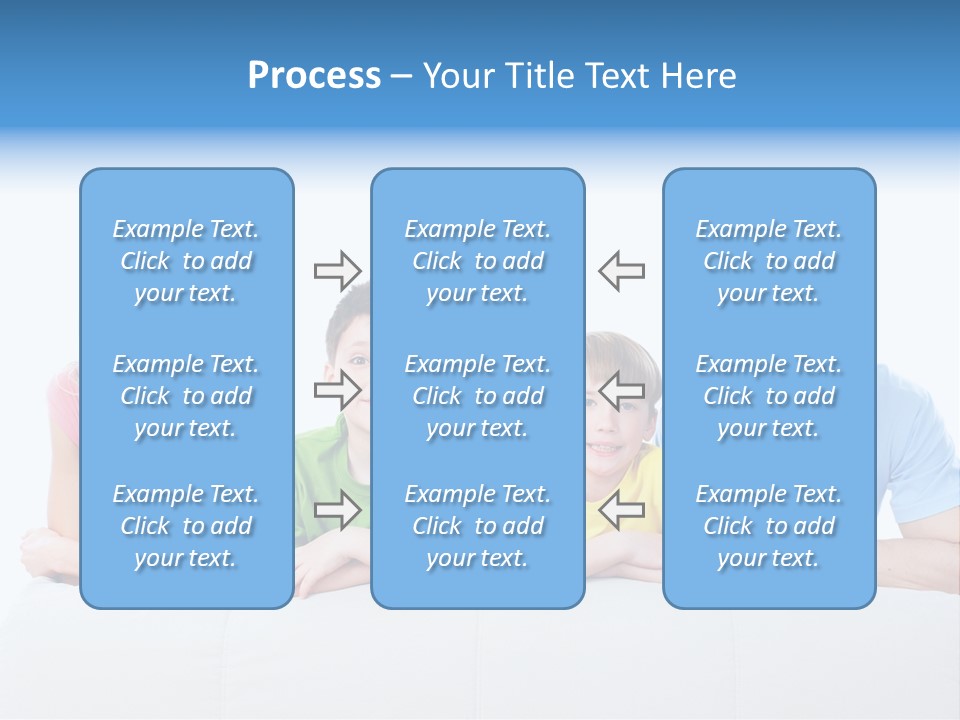 Happiness Sofa Infant PowerPoint Template