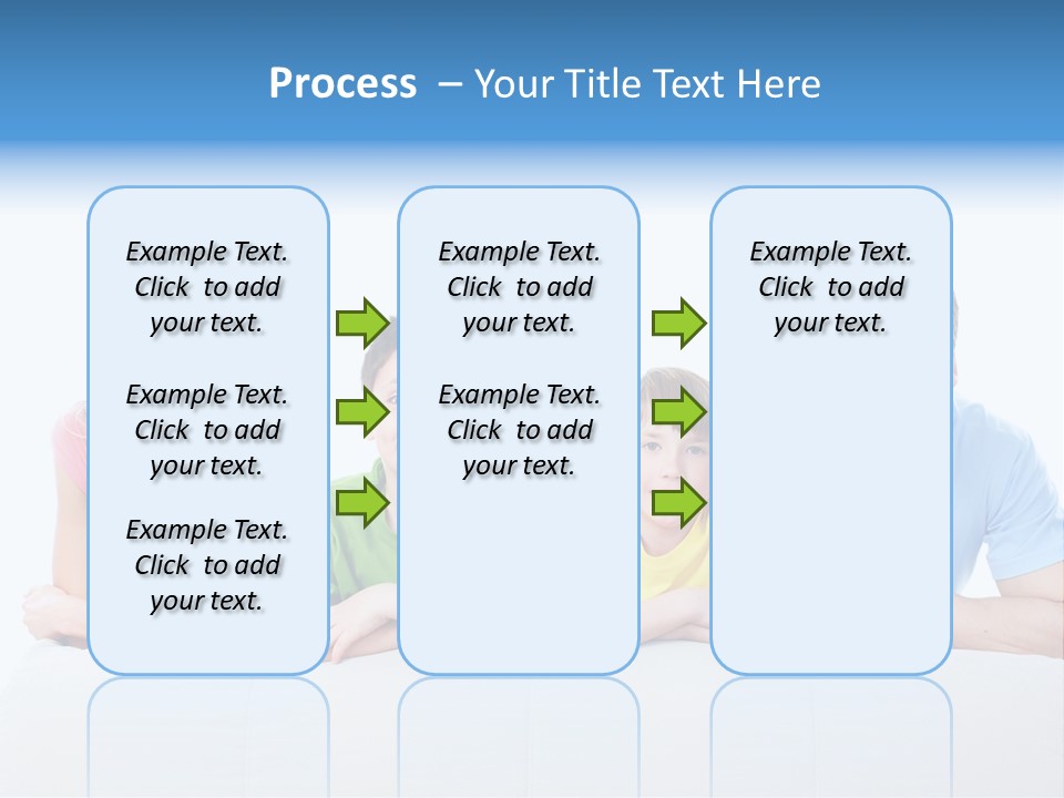 Happiness Sofa Infant PowerPoint Template