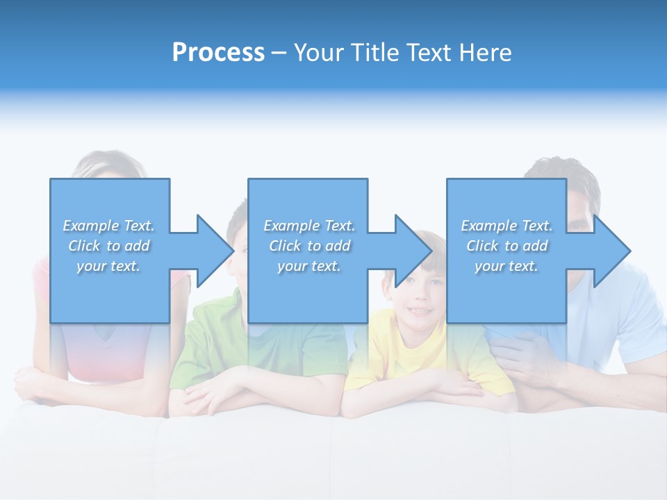 Happiness Sofa Infant PowerPoint Template