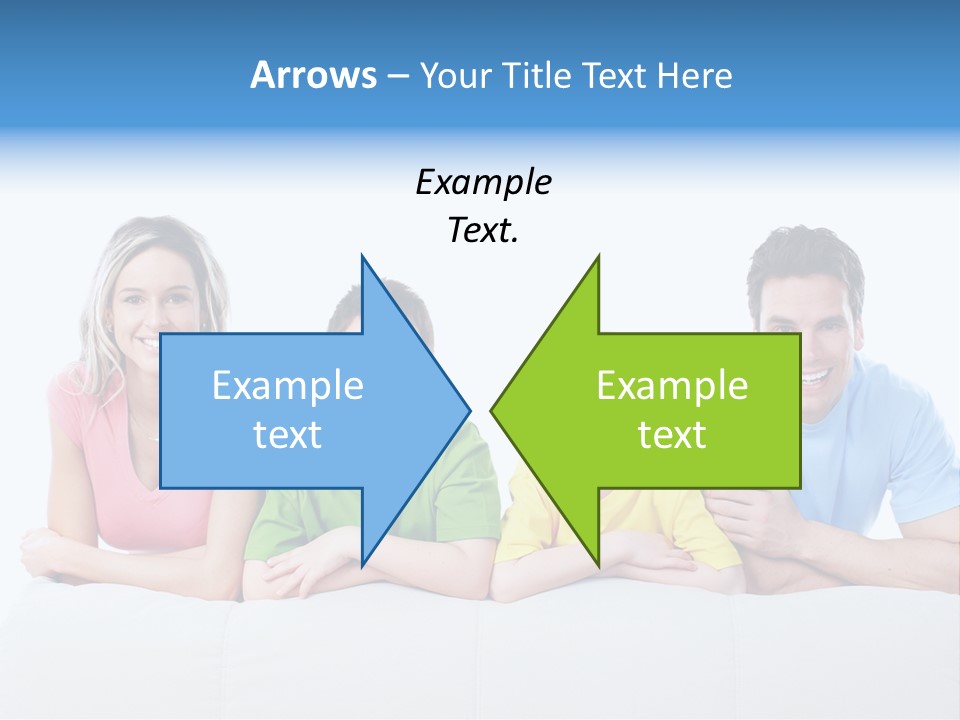Happiness Sofa Infant PowerPoint Template