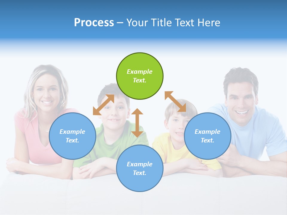 Happiness Sofa Infant PowerPoint Template