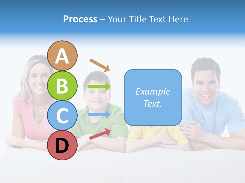 Happiness Sofa Infant PowerPoint Template