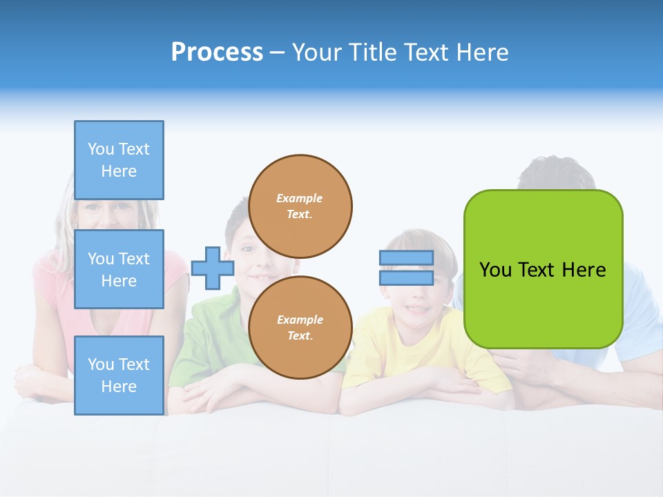 Happiness Sofa Infant PowerPoint Template