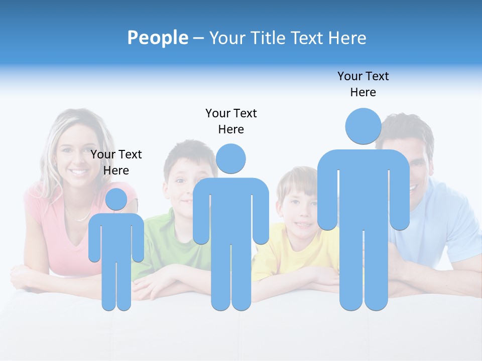 Happiness Sofa Infant PowerPoint Template