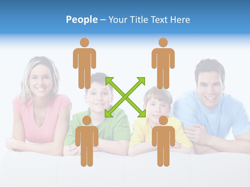 Happiness Sofa Infant PowerPoint Template