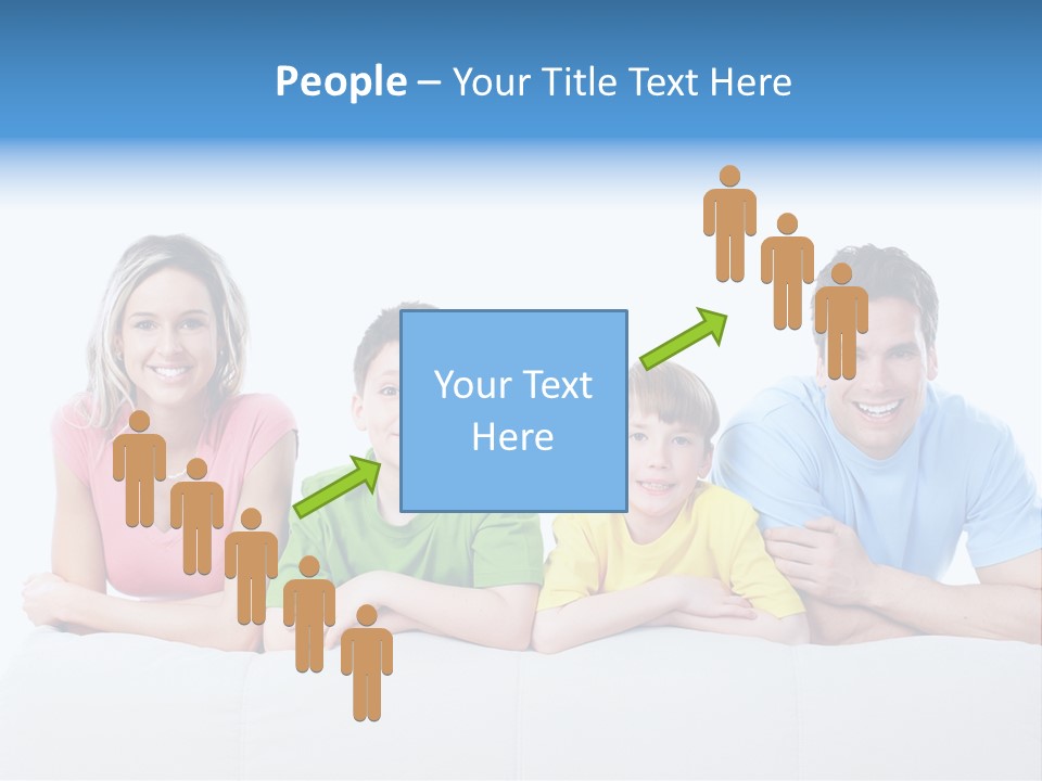 Happiness Sofa Infant PowerPoint Template