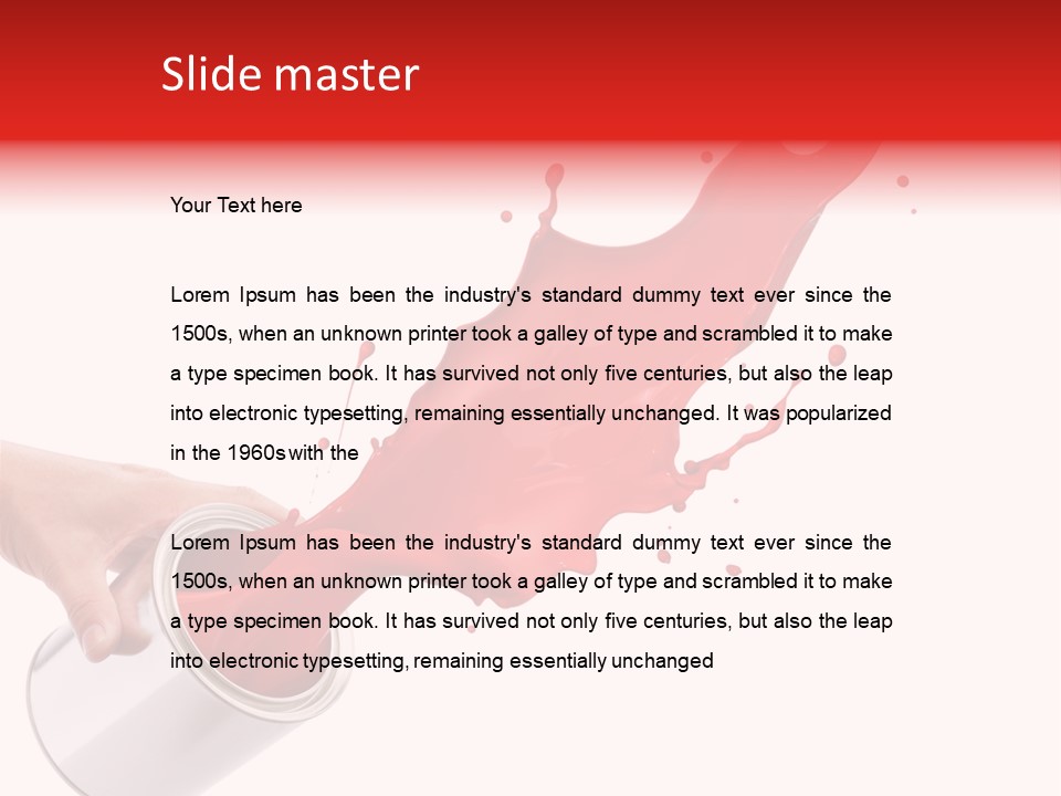 Splash Drop Can PowerPoint Template