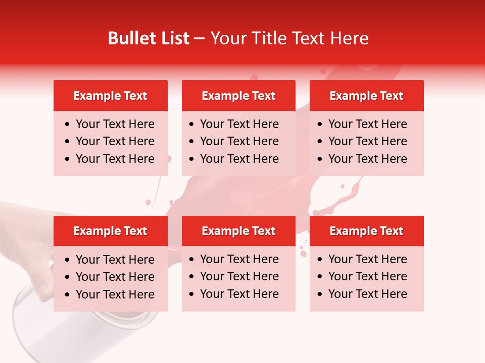 Splash Drop Can PowerPoint Template