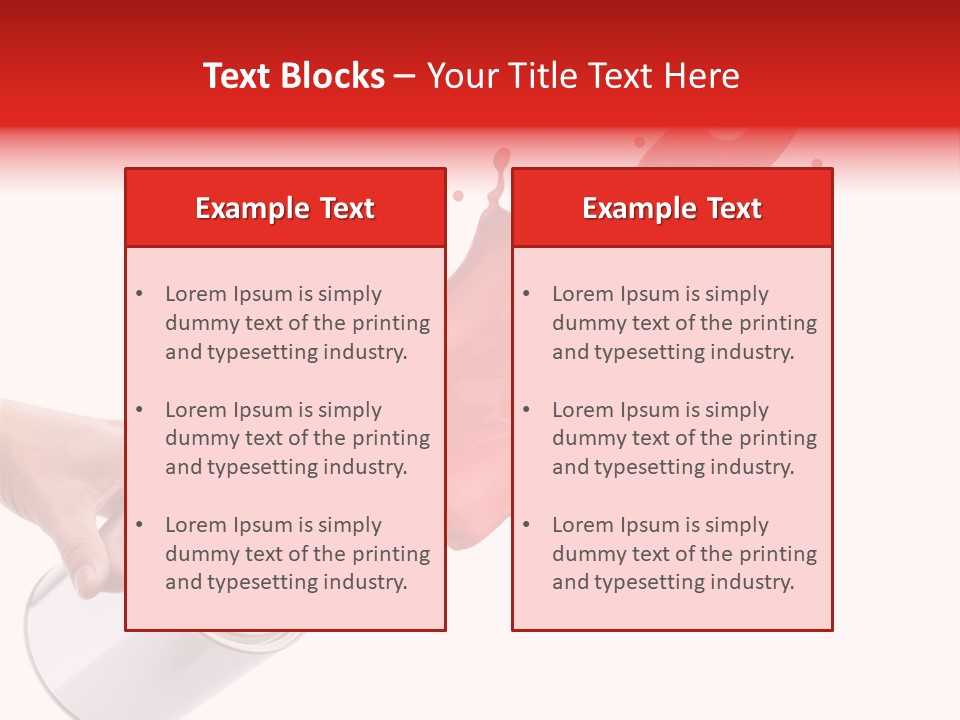 Splash Drop Can PowerPoint Template