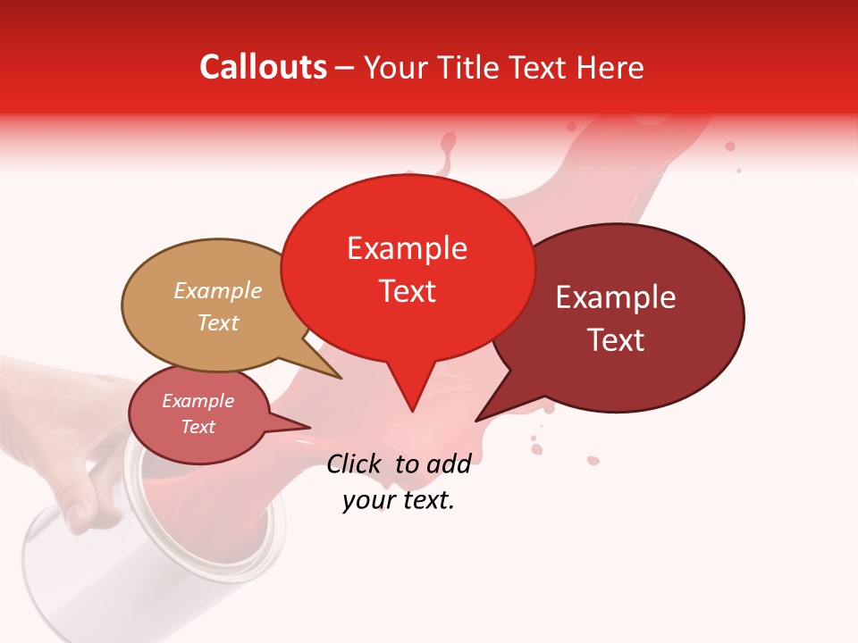 Splash Drop Can PowerPoint Template