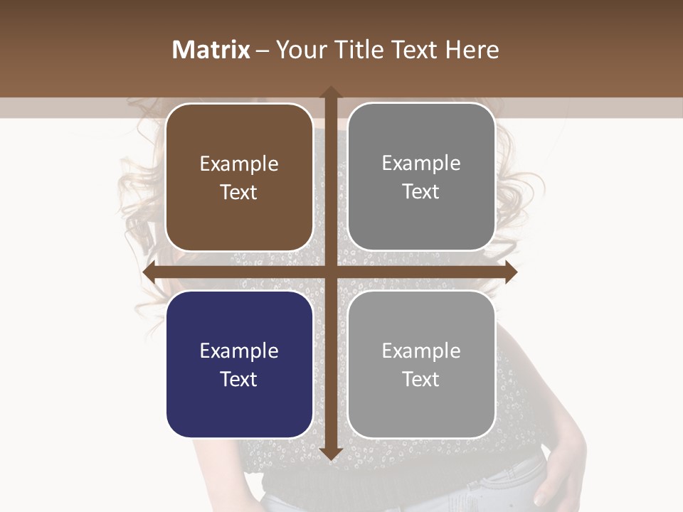 Pose Woman Teenager PowerPoint Template