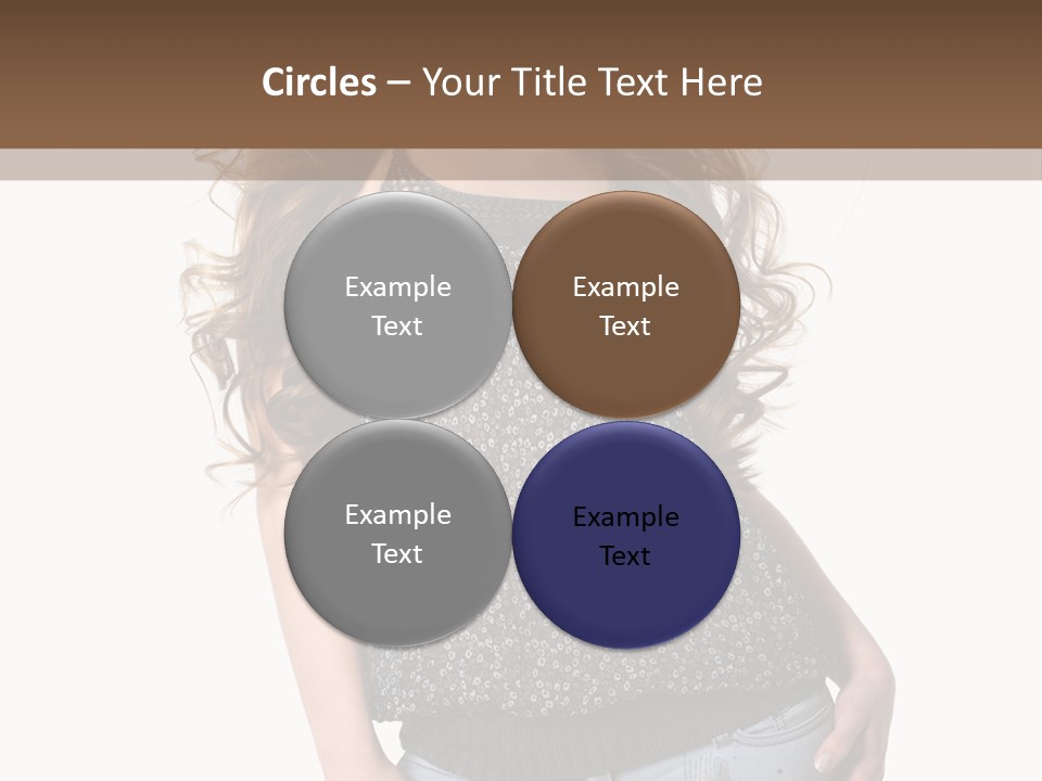 Pose Woman Teenager PowerPoint Template