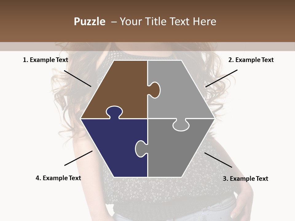 Pose Woman Teenager PowerPoint Template