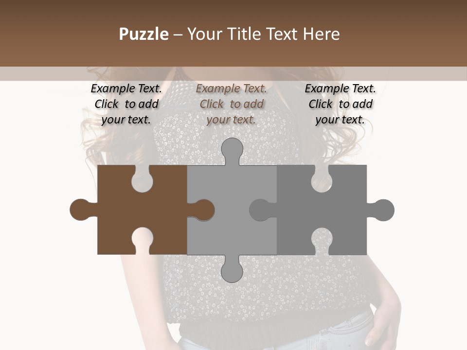 Pose Woman Teenager PowerPoint Template