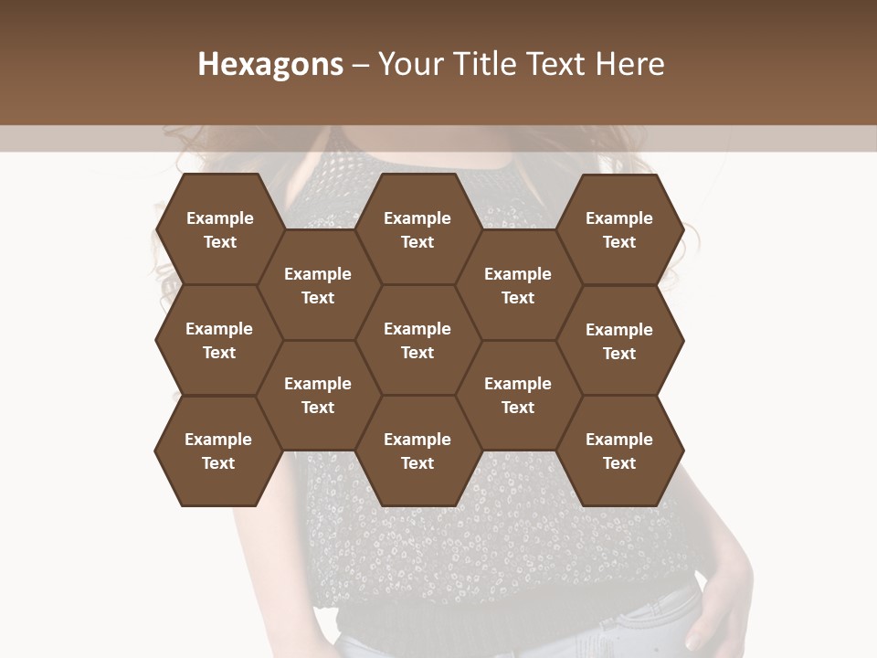 Pose Woman Teenager PowerPoint Template