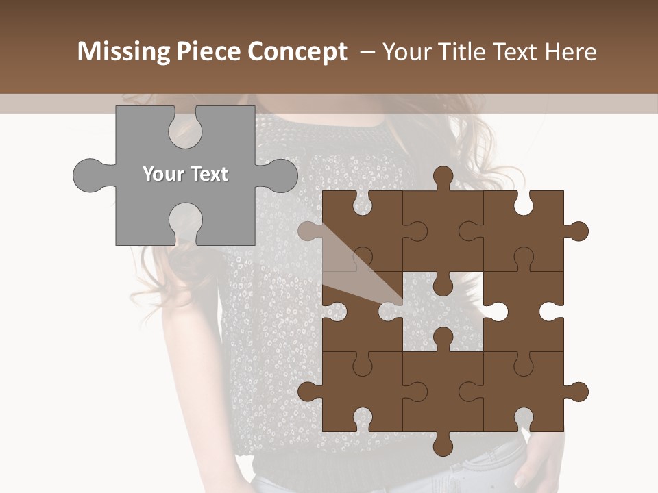 Pose Woman Teenager PowerPoint Template