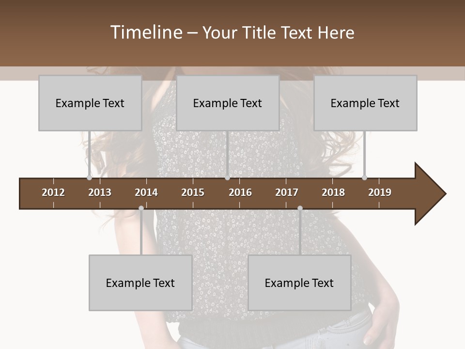Pose Woman Teenager PowerPoint Template