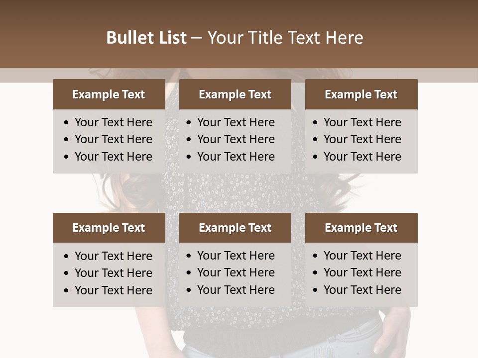 Pose Woman Teenager PowerPoint Template