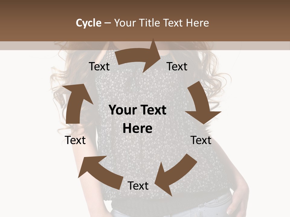 Pose Woman Teenager PowerPoint Template