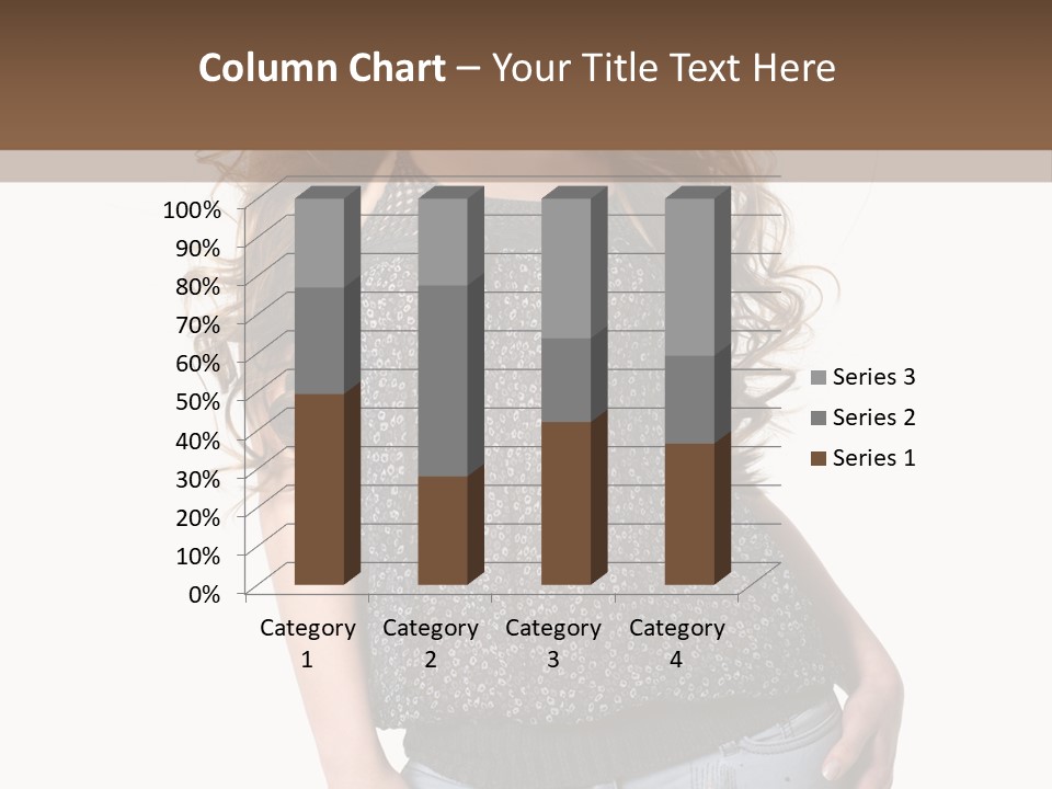 Pose Woman Teenager PowerPoint Template