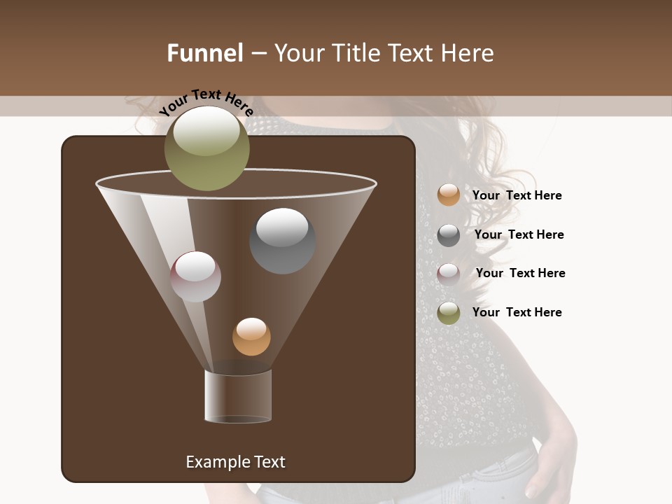 Pose Woman Teenager PowerPoint Template