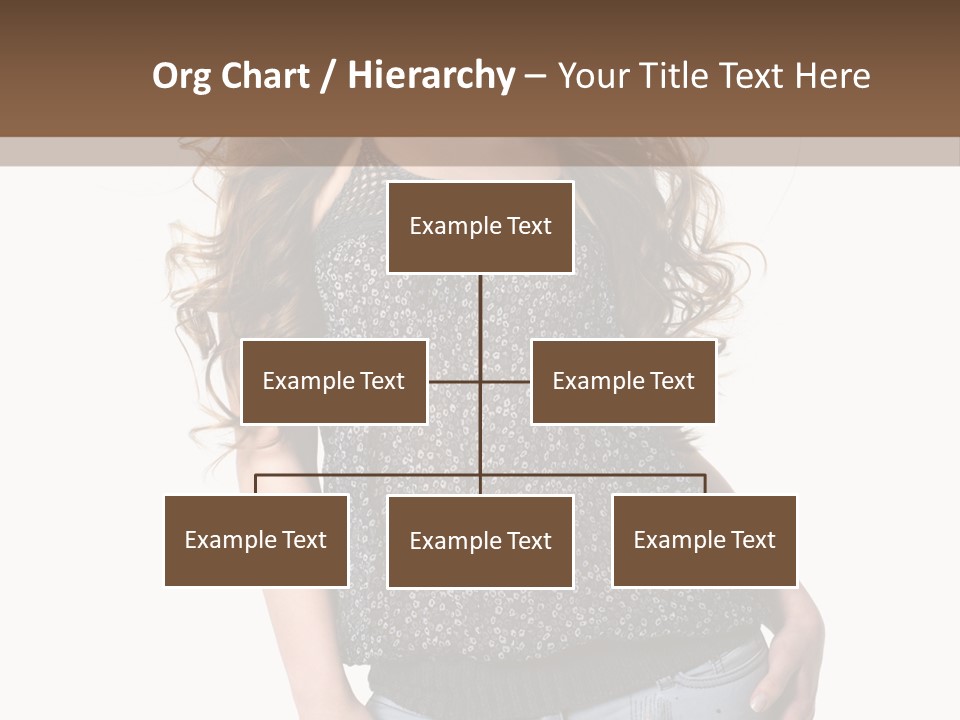 Pose Woman Teenager PowerPoint Template