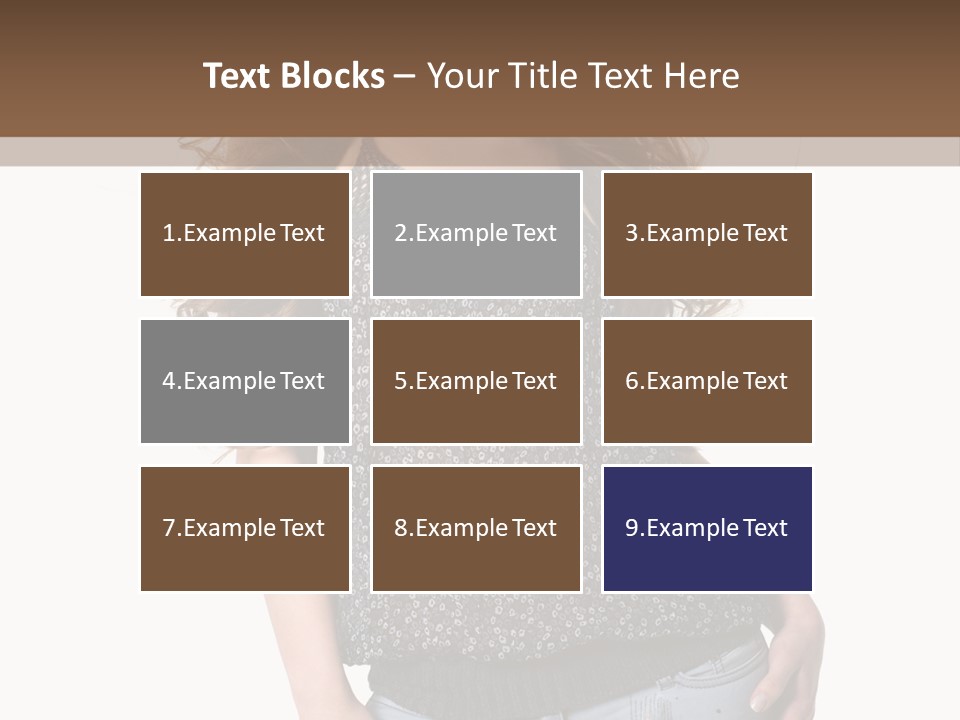 Pose Woman Teenager PowerPoint Template