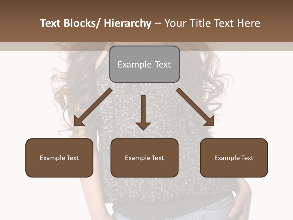 Pose Woman Teenager PowerPoint Template