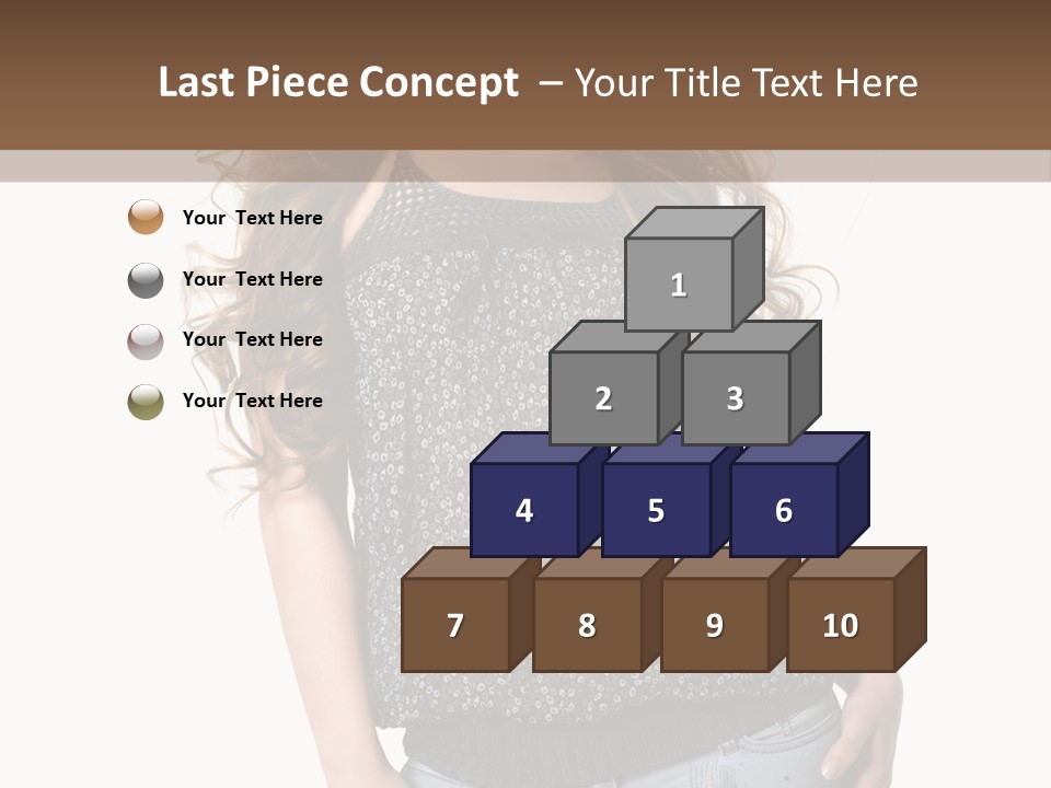 Pose Woman Teenager PowerPoint Template