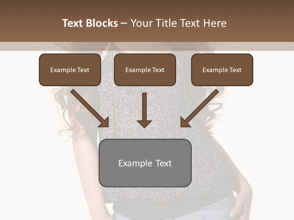 Pose Woman Teenager PowerPoint Template