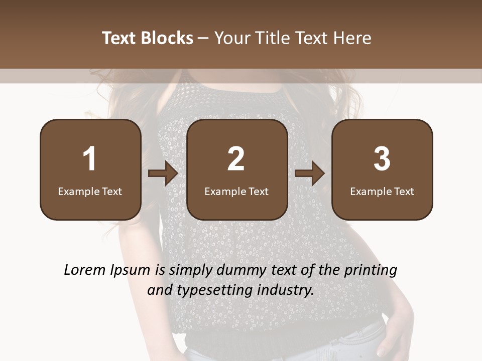 Pose Woman Teenager PowerPoint Template