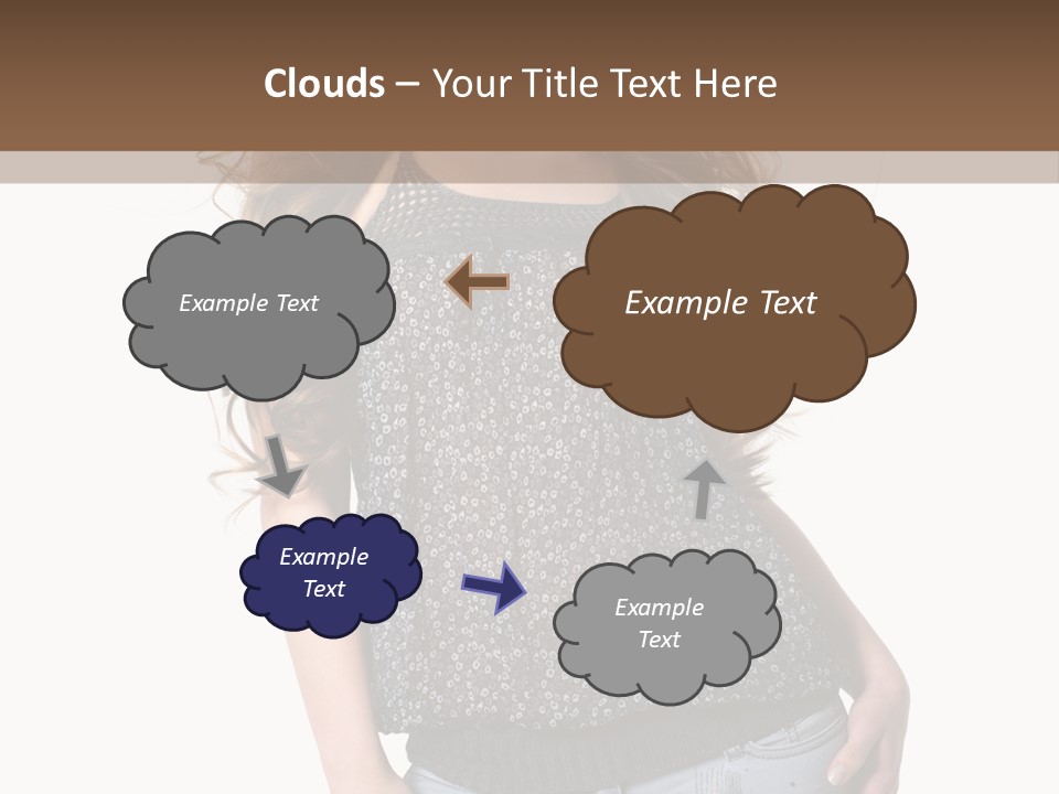 Pose Woman Teenager PowerPoint Template