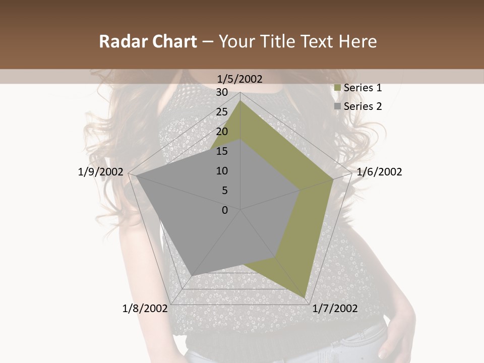 Pose Woman Teenager PowerPoint Template