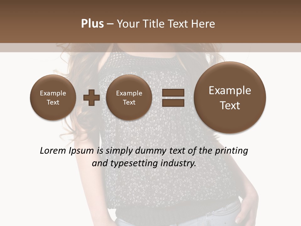 Pose Woman Teenager PowerPoint Template