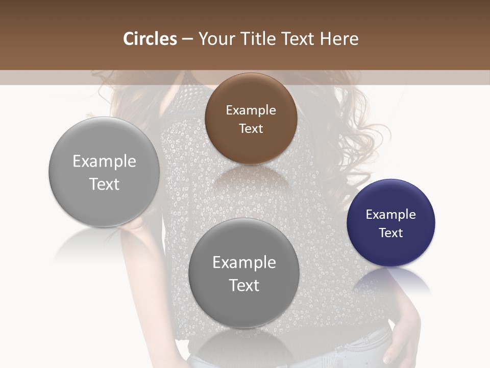 Pose Woman Teenager PowerPoint Template