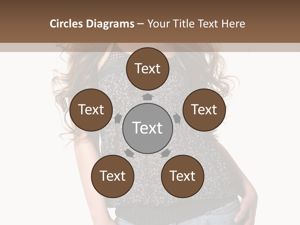 Pose Woman Teenager PowerPoint Template