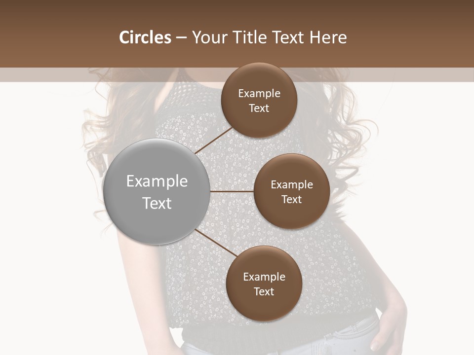 Pose Woman Teenager PowerPoint Template