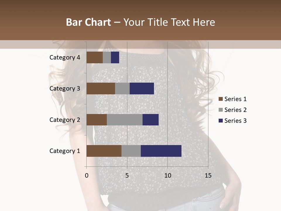 Pose Woman Teenager PowerPoint Template