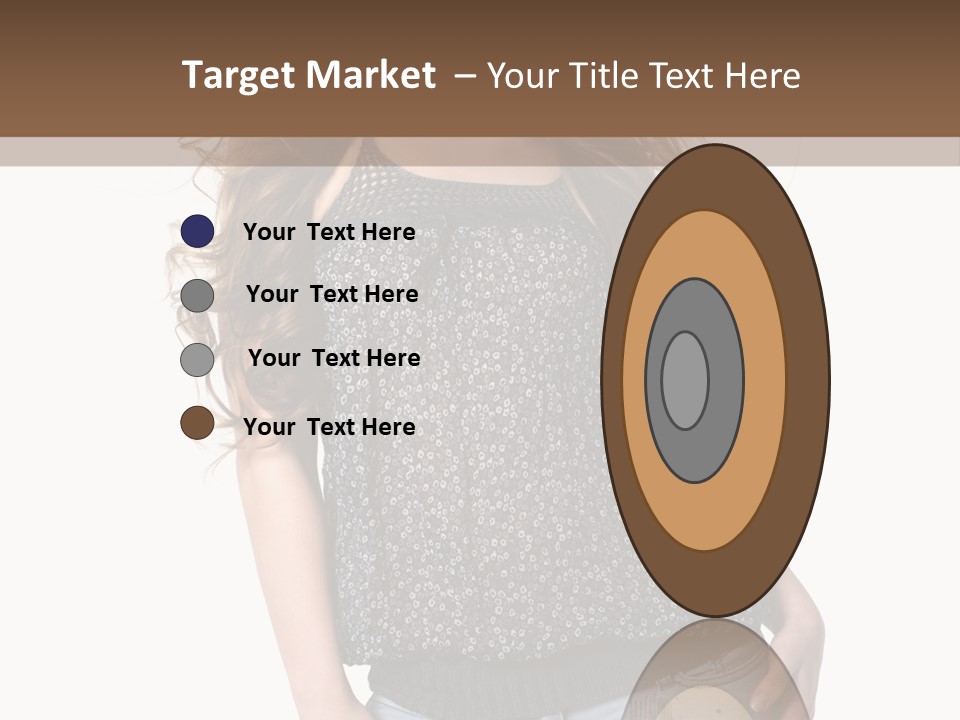 Pose Woman Teenager PowerPoint Template