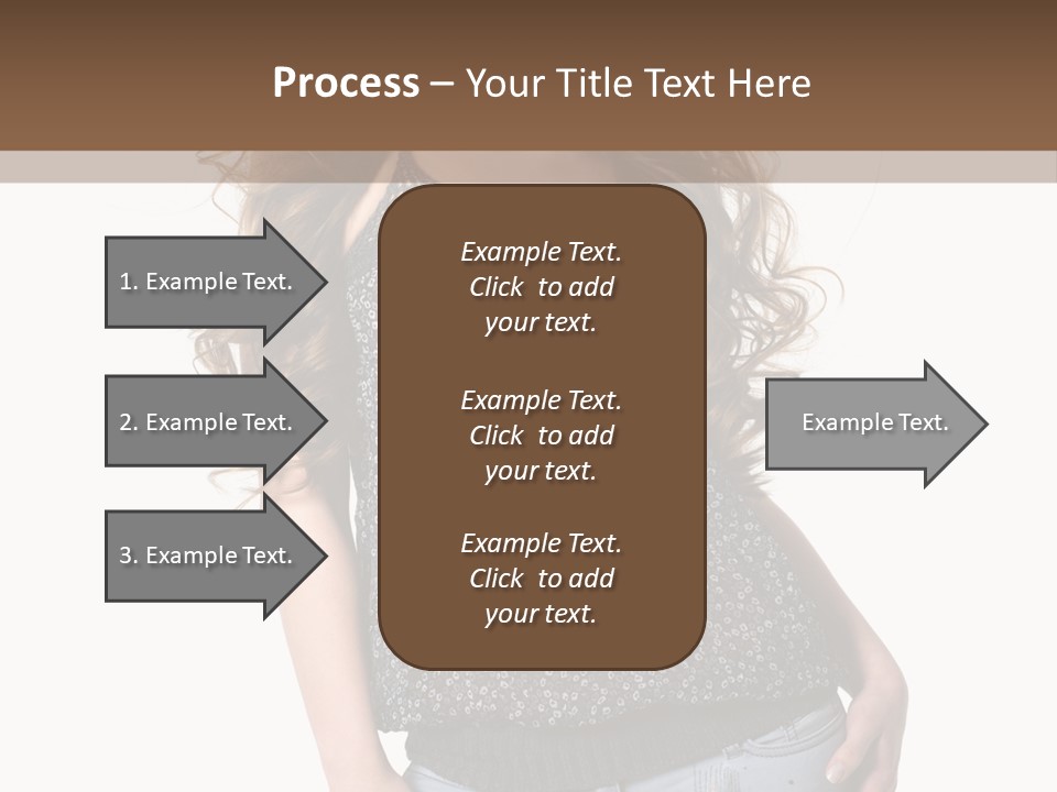 Pose Woman Teenager PowerPoint Template