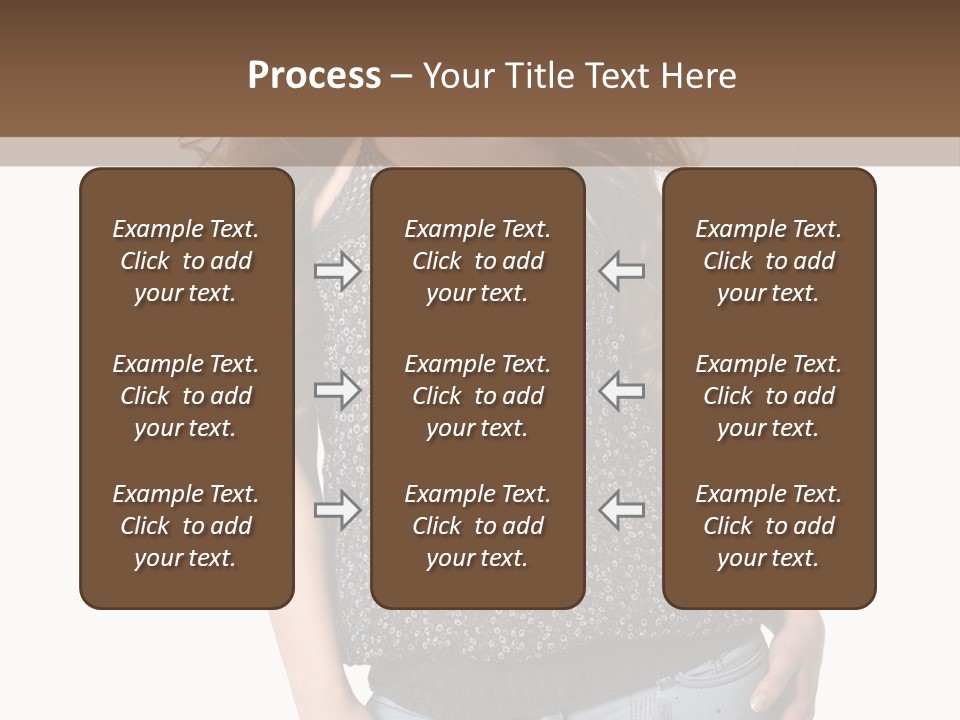 Pose Woman Teenager PowerPoint Template