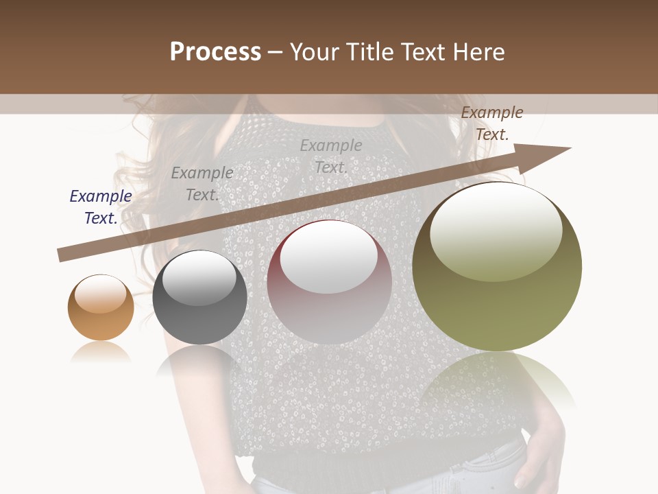 Pose Woman Teenager PowerPoint Template