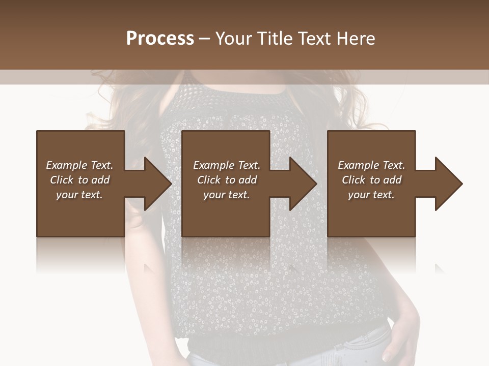 Pose Woman Teenager PowerPoint Template