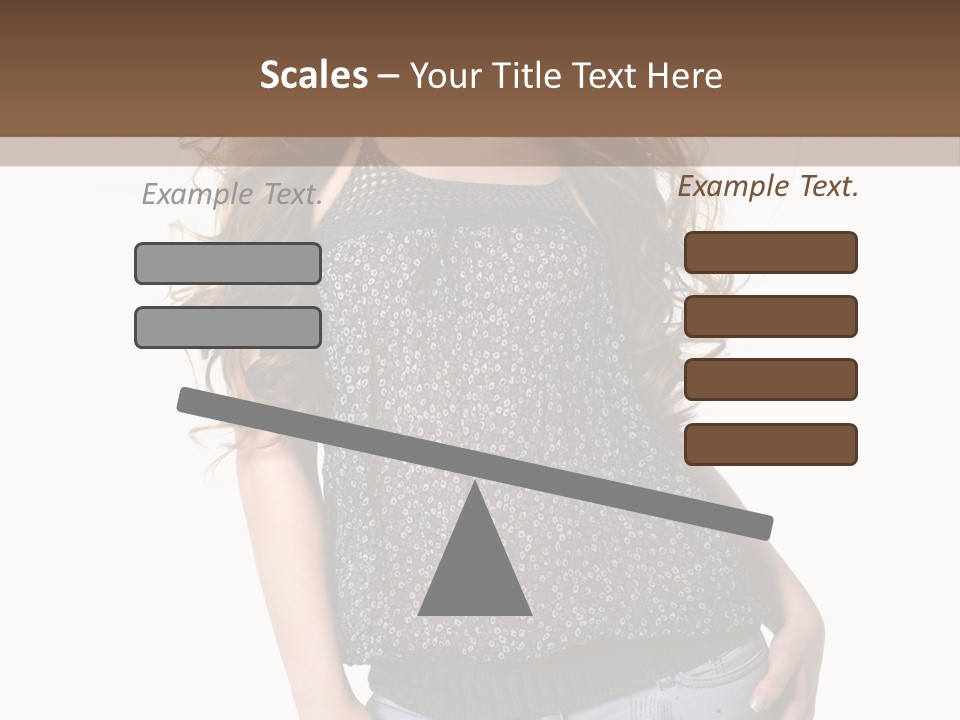 Pose Woman Teenager PowerPoint Template